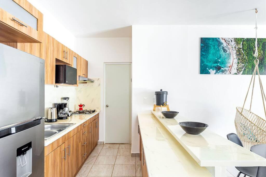 Lovely Cozy Apt W/Pool 2 Bedrooms. Great Location! Puerto Morelos Exterior photo
